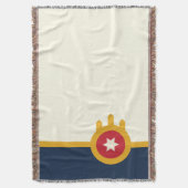Stadtflagge von Tulsa Decke (Vorderseite Vertikal)