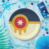 Stadtflagge von Tulsa Pappteller (Party)