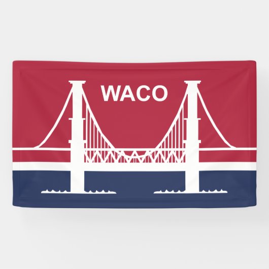 Stadtflagge von Waco (Texas, USA) Banner (Horizontal)