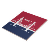 Stadtflagge von Waco (Texas, USA) Fliese (Seite)