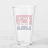 Stadtflagge von Waco (Texas, USA) Glas (Rückseite)