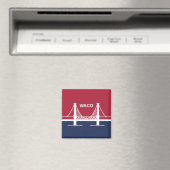 Stadtflagge von Waco (Texas, USA) Magnet (In Situ (Geschirrspüler))