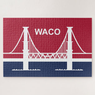 Stadtflagge von Waco (Texas, USA) Puzzle