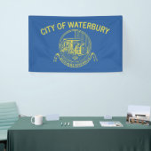 Stadtflagge von Waterbury (Connecticut) Banner (Messeveranstaltung)