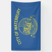 Stadtflagge von Waterbury (Connecticut) Banner (Vertikal)