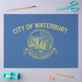 Stadtflagge von Waterbury (Connecticut) Seidenpapier (Basteln)