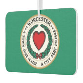 Stadtflagge von Worcester Autolufterfrischer (Links)