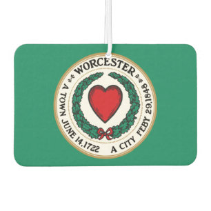 Stadtflagge von Worcester Autolufterfrischer