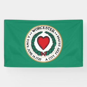 Stadtflagge von Worcester (Massachusetts) Banner