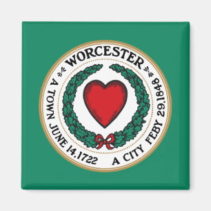 Stadtflagge von Worcester (Massachusetts) Magnet