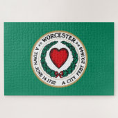 Stadtflagge von Worcester (Massachusetts) Puzzle (Horizontal)