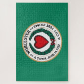 Stadtflagge von Worcester (Massachusetts) Puzzle (Vertikal)