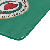 Stadtflagge von Worcester (Massachusetts) Schneidebrett (Ecke)