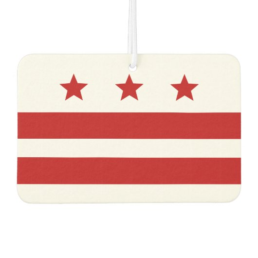 Stadtflagge Washington D.C. Autolufterfrischer (Vorderseite)