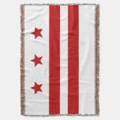 Stadtflagge Washington D.C. Decke (Vorderseite Vertikal)