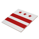 Stadtflagge Washington D.C. Fliese (Seite)