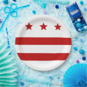 Stadtflagge Washington D.C. Pappteller (Party)