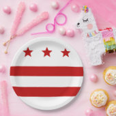 Stadtflagge Washington D.C. Pappteller (Party)