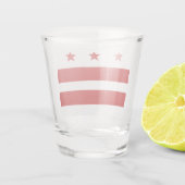 Stadtflagge Washington D.C. Schnapsglas (Rückseite)
