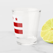 Stadtflagge Washington D.C. Schnapsglas (Rechts)