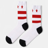 Stadtflagge Washington D.C. Socken (Linkes Detail)
