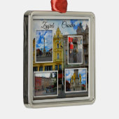 StadtFoto-Collage Zagrebs alte Ornament Aus Metall (Rechts)