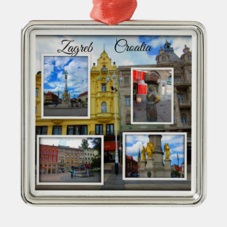 StadtFoto-Collage Zagrebs alte Ornament Aus Metall