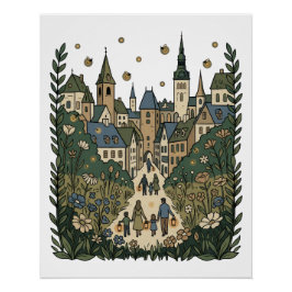 Stadtgarten Herbst Poster