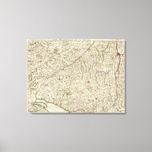 Stadtgebiete Deutschlands Leinwanddruck (Vorderseite)