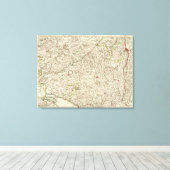 Stadtgebiete Deutschlands Leinwanddruck (Insitu (Holzboden))