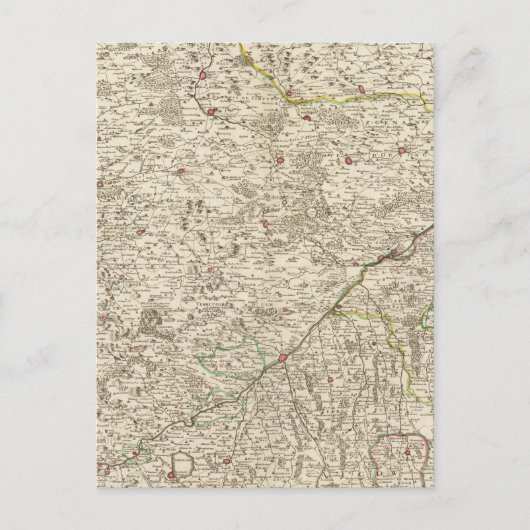 Stadtgebiete Deutschlands Postkarte (Vorderseite)