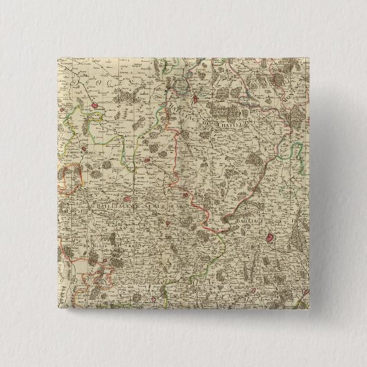 Stadtgebiete Frankreichs Button (Vorderseite)