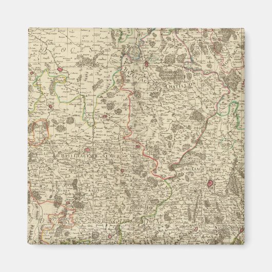 Stadtgebiete Frankreichs Magnet (Vorne)