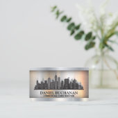 Stadtgeschichte | Metallische Visitenkarte (Stehend Vorderseite)