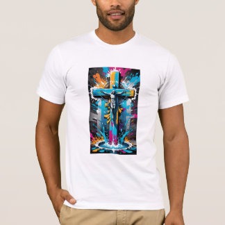 Stadtglaube: Graffiti Religious Print T - Shirt