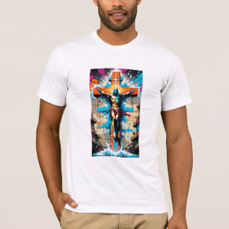 Stadtglaube: Graffiti Religious Print T - Shirt