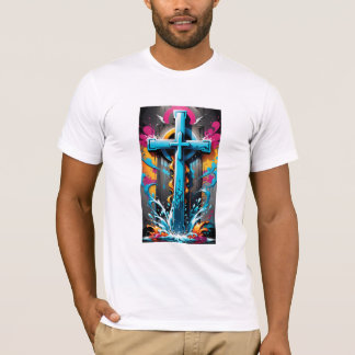 Stadtglaube: Graffiti Religious Print T - Shirt