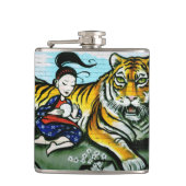 Stadtgraffiti-Kunst Flachmann (Vorderseite)