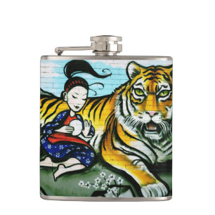 Stadtgraffiti-Kunst Flachmann