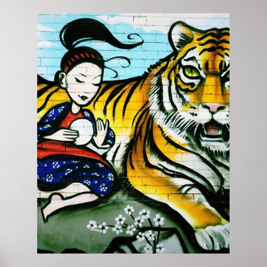 Stadtgraffiti-Kunst Poster (Vorne)