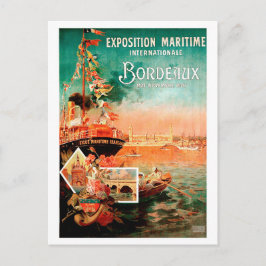 Stadthafen Bordeaux, Frankreich, Touristenschiff,  Postkarte