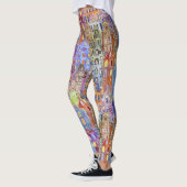 Stadthäuser, nahtlos städtisches Muster. Leggings (Links)