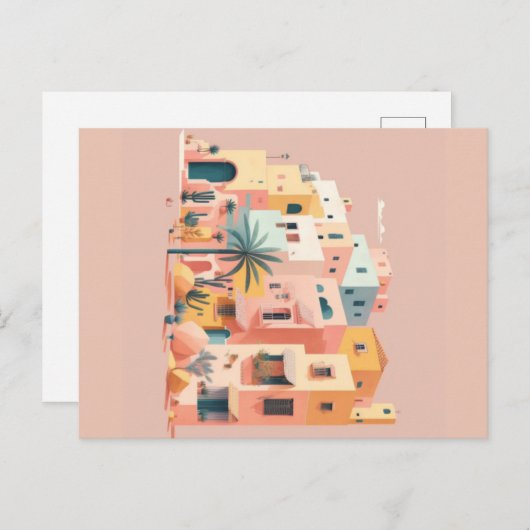 Stadthäuser Postkarte (Vorne/Hinten)