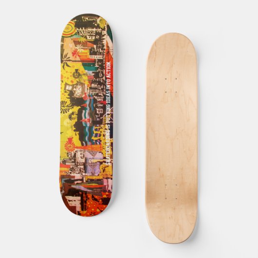 Städtische Abstrakt Skateboard (Vorderseite)
