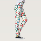 Städtische Abstrakte Bio Muster fallen Farbe auf W Leggings (Rechts)