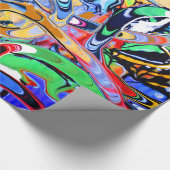 Städtische abstrakte Drehkunst Geschenkpapier (Ecke)