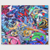 Städtische abstrakte Drehkunst Geschenkpapier (Flach)