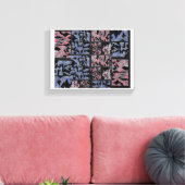 Städtische abstrakte Harmonie Leinwand (Insitu (Wohnzimmer))