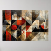 Städtische abstrakte Kunst Poster (Vorne)
