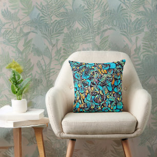 Städtische Art Hydrangea-Kissen Kissen